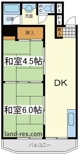 パークハイツ阿倍野 パークハイツ阿倍野間取図2
