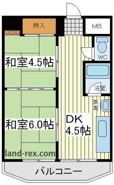 パークハイツ阿倍野 パークハイツ阿倍野間取図5