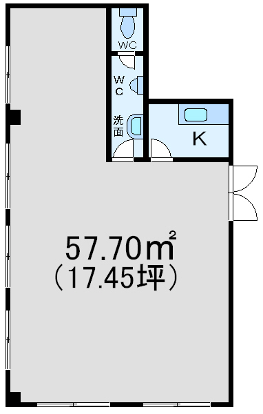 天王寺区逢阪1丁目事務所 天王寺区逢阪1丁目事務所間取図1