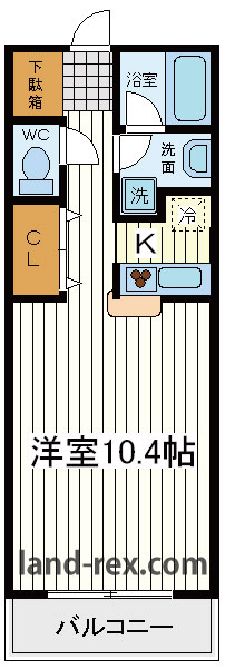 フラット桃ヶ池 フラット桃ヶ池間取図1