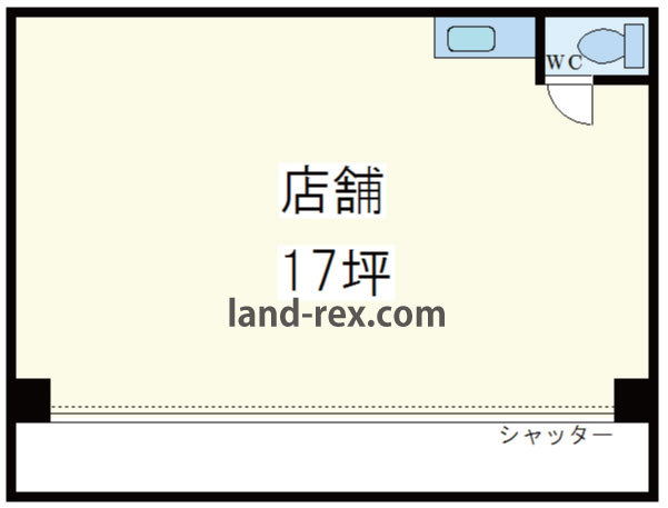 天王寺駅貸事務所貸店舗 天王寺駅貸事務所貸店舗間取図1