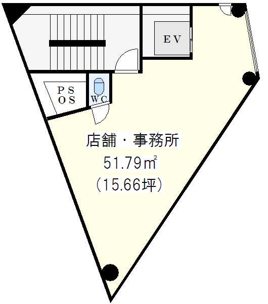 天王寺駅前店舗事務所 天王寺駅前店舗事務所間取図1