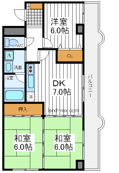 アヴァンセ大道 アヴァンセ大道間取図3