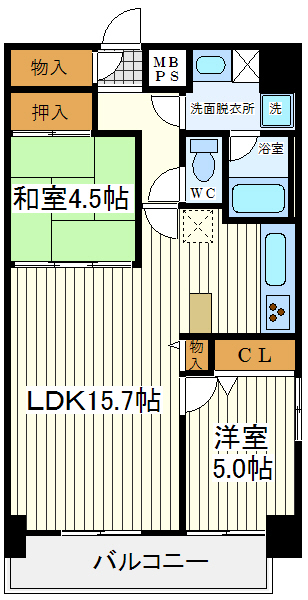 KM山坂 KM山坂間取図1