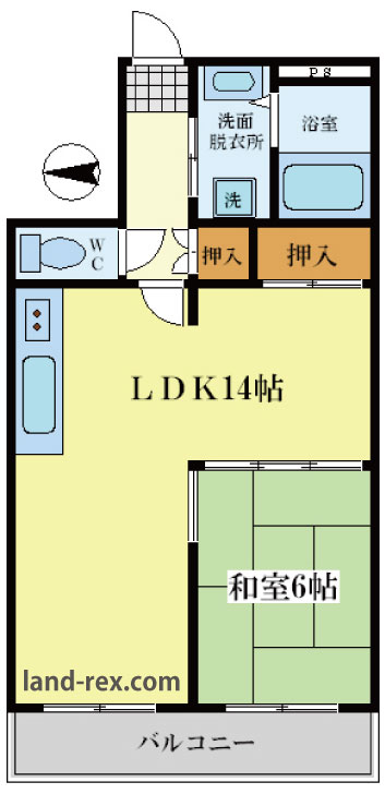 コスモ阿倍野丸山通 コスモ阿倍野丸山通間取図1