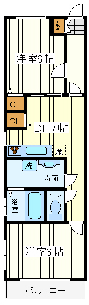 川崎アパートメント 川崎アパートメント間取図1