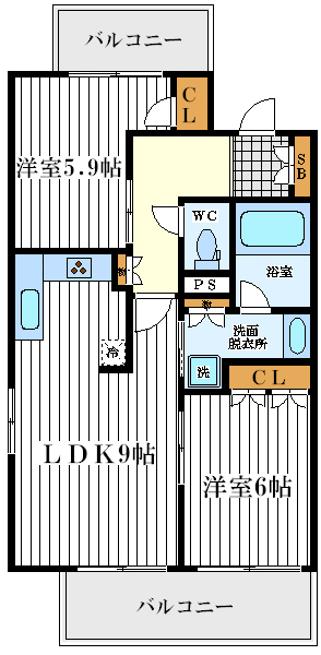 アーバネックス阿倍野松崎町 アーバネックス阿倍野松崎町間取図2
