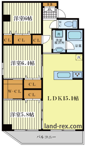 グラート西田辺 グラート西田辺間取図5