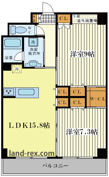 グラート西田辺 グラート西田辺間取図6
