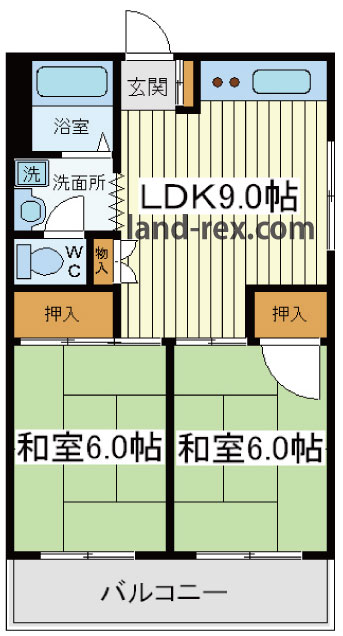 コーポ三明町 コーポ三明町間取図1