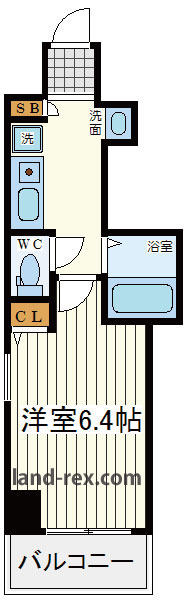 プロシード大阪梅田POTION プロシード大阪梅田POTION間取図4