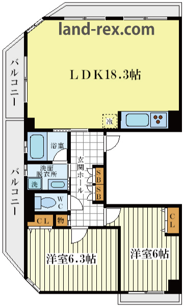 Casa Bianca(カサビアンカ) Casa Bianca(カサビアンカ)間取図1