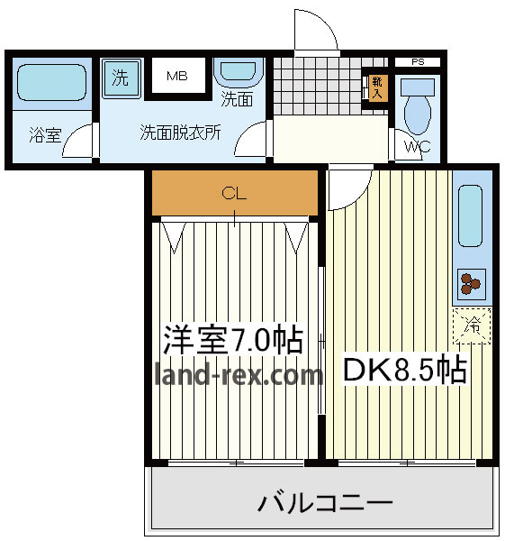 サンライトあべの8 サンライトあべの8間取図2