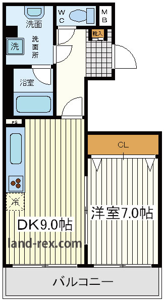 サンライトあべの8 サンライトあべの8間取図3