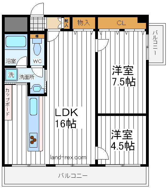サングリエ阿倍野 サングリエ阿倍野間取図1