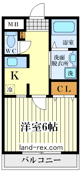 ノースリバー23 ノースリバー23間取図1