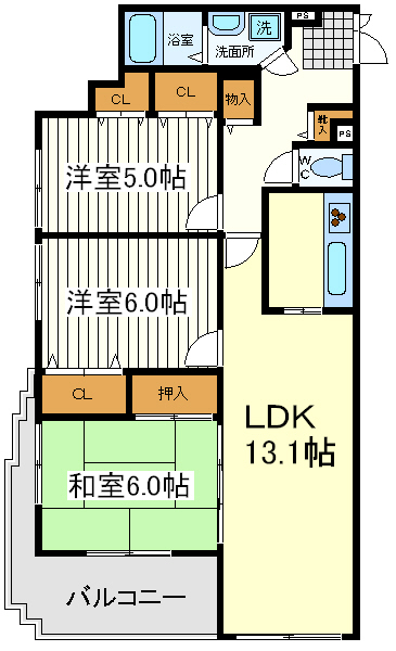エスパレス天王寺 エスパレス天王寺間取図8