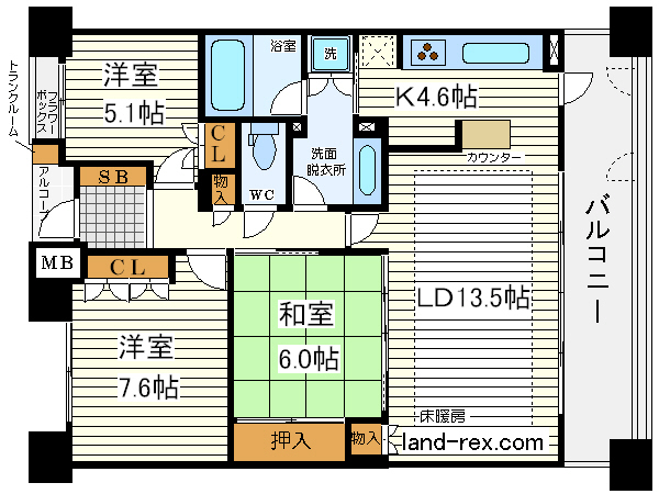 パークホームズ四天王寺 パークホームズ四天王寺間取図1
