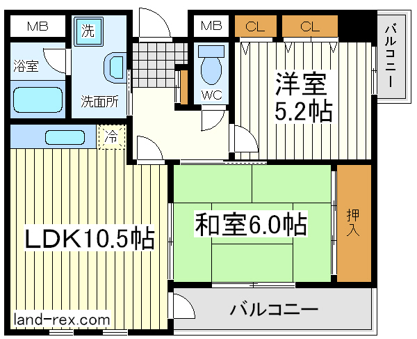 文の里ハイム 文の里ハイム間取図2