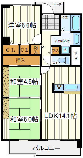 あべのポンテ あべのポンテ間取図2