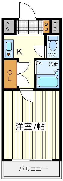 ジュネス北河堀 ジュネス北河堀間取図1