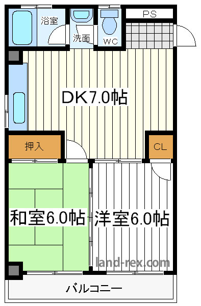 シャトー茶臼山 シャトー茶臼山間取図1