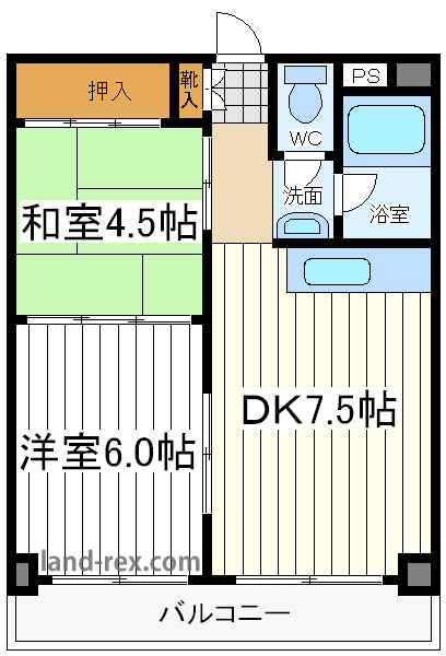 シャトー茶臼山 シャトー茶臼山間取図2