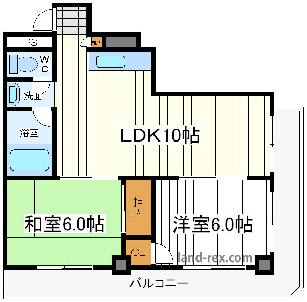 シャトー茶臼山 シャトー茶臼山間取図3