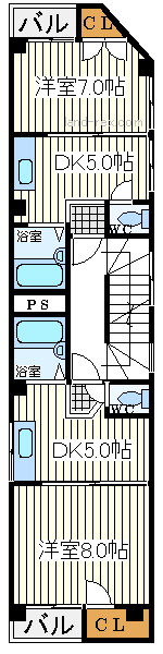 コンフォート島田 コンフォート島田間取図1