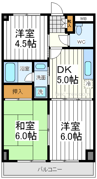 ファースト北田辺 ファースト北田辺間取図1
