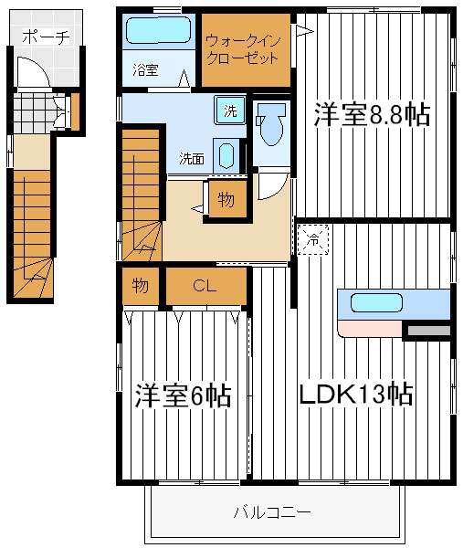 グランドソレーユ・エ グランドソレーユ・エ間取図1