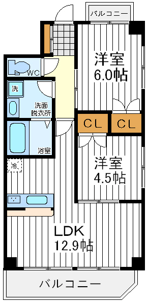 クレセント クレセント間取図1
