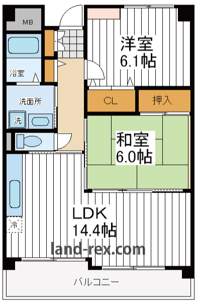 グレース南河堀 グレース南河堀間取図1