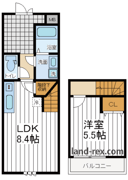 フジパレス谷町A棟 フジパレス谷町A棟間取図2