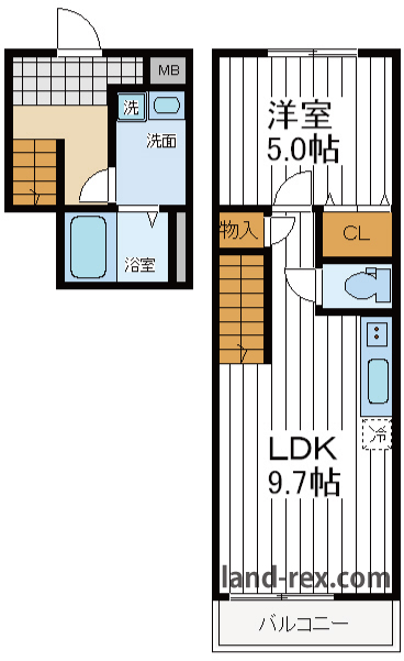 フジパレス谷町A棟 フジパレス谷町A棟間取図3