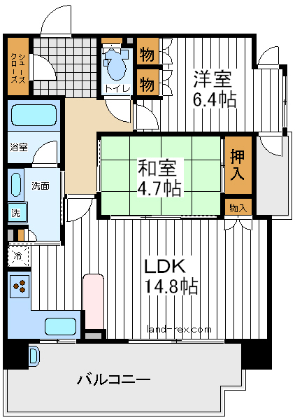 ブランズ帝塚山万代池公園 ブランズ帝塚山万代池公園間取図1