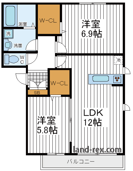 (仮)阿倍野区シャーメゾン (仮)阿倍野区シャーメゾン間取図2