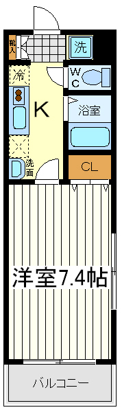 MOMO(モモ) MOMO(モモ)間取図1