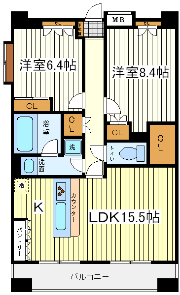 CITY SPIRE上町台(マスターズ・レジデンス上町台) CITY SPIRE上町台(マスターズ・レジデンス上町台)間取図3
