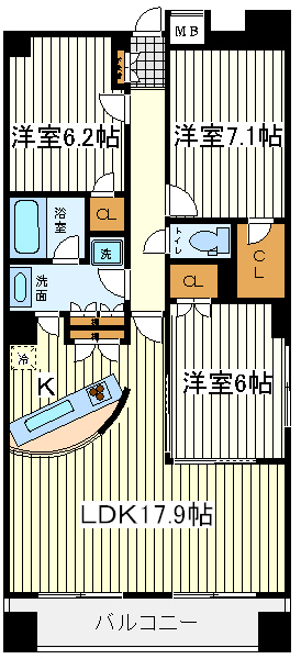 CITY SPIRE上町台(マスターズ・レジデンス上町台) CITY SPIRE上町台(マスターズ・レジデンス上町台)間取図4