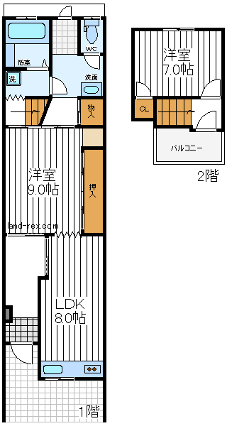 今津北5丁目貸家 今津北5丁目貸家間取図1