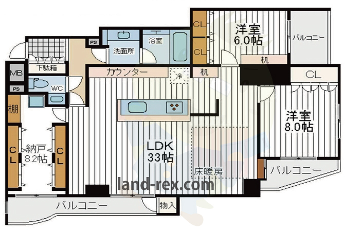 サンマンション阿倍野プラウ サンマンション阿倍野プラウ間取図1