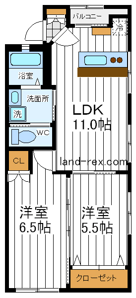 クリスタル勝山 クリスタル勝山間取図2