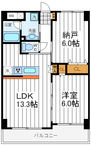 シャンピア西田辺 シャンピア西田辺間取図1