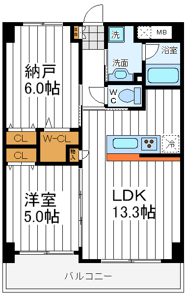シャンピア西田辺 シャンピア西田辺間取図3