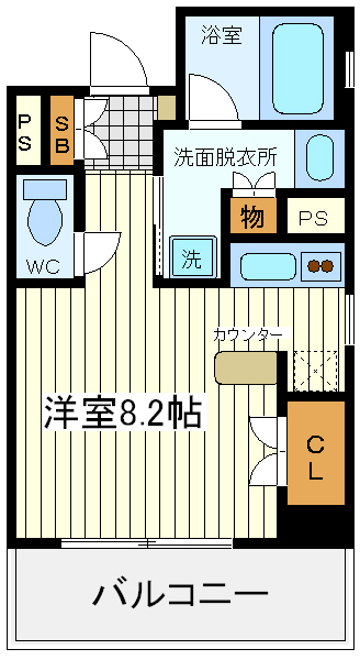 セイワパレス夕陽丘 セイワパレス夕陽丘間取図1