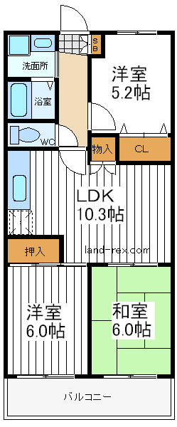 天王寺パークヴィラ 天王寺パークヴィラ間取図1
