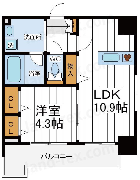 アンシャンテ夕陽丘 アンシャンテ夕陽丘間取図4