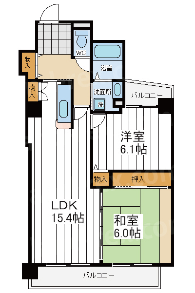 ミーテ夕陽丘 ミーテ夕陽丘間取図1