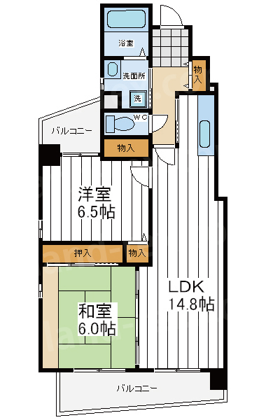 ミーテ夕陽丘 ミーテ夕陽丘間取図3